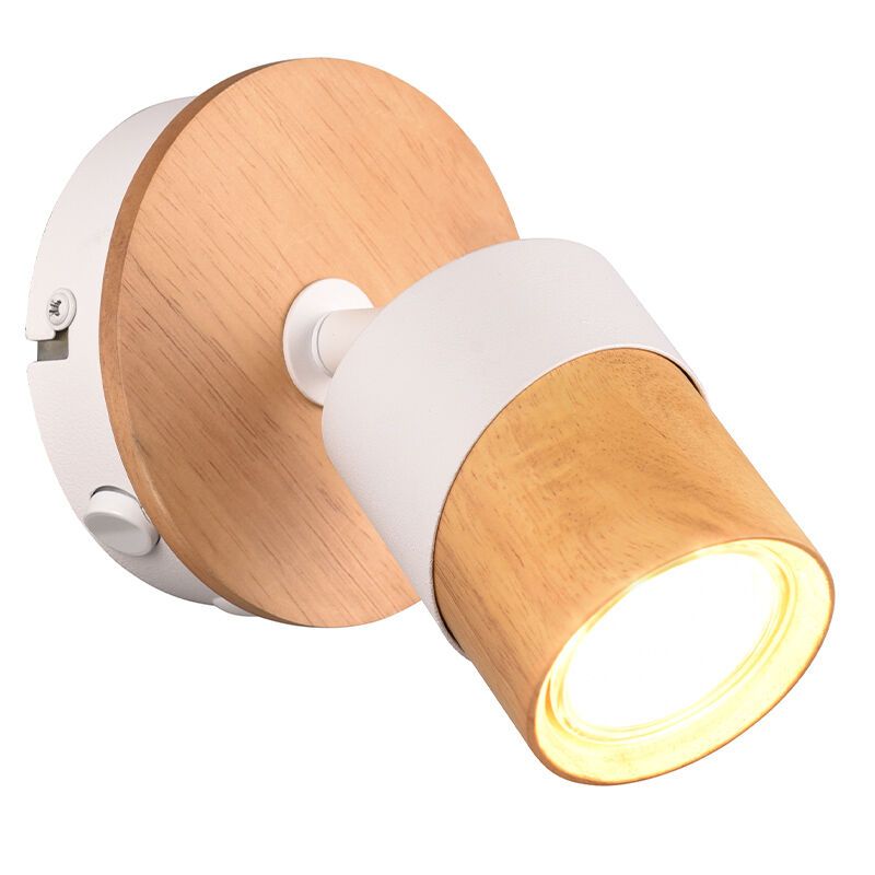 Foco de pared rústico madera, Carine Foco de pared rústico madera, Carine