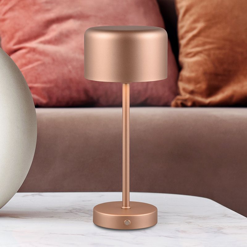 Lámpara de mesa moderna bronce, Dustin, 1,5W, 3000K LED, con regulador táctil