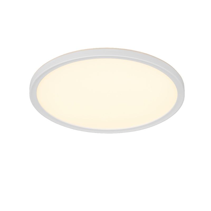 Plafón de techo moderno blanco, Jeltje, 18W, ajustable entre luz blanco cálido y frío LED, con mando a distancia
