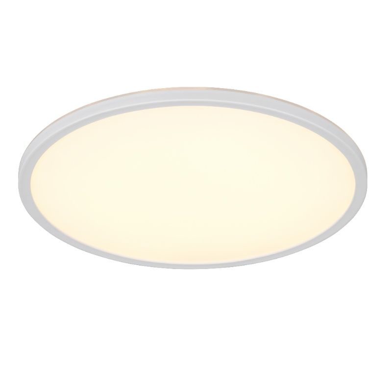 Plafón de techo moderno blanco, Jeltje, 22W, ajustable entre luz blanco cálido y frío LED, con mando a distancia Plafón de techo moderno blanco, Jeltje, 22W, ajustable entre luz blanco cálido y frío LED, con mando a distancia