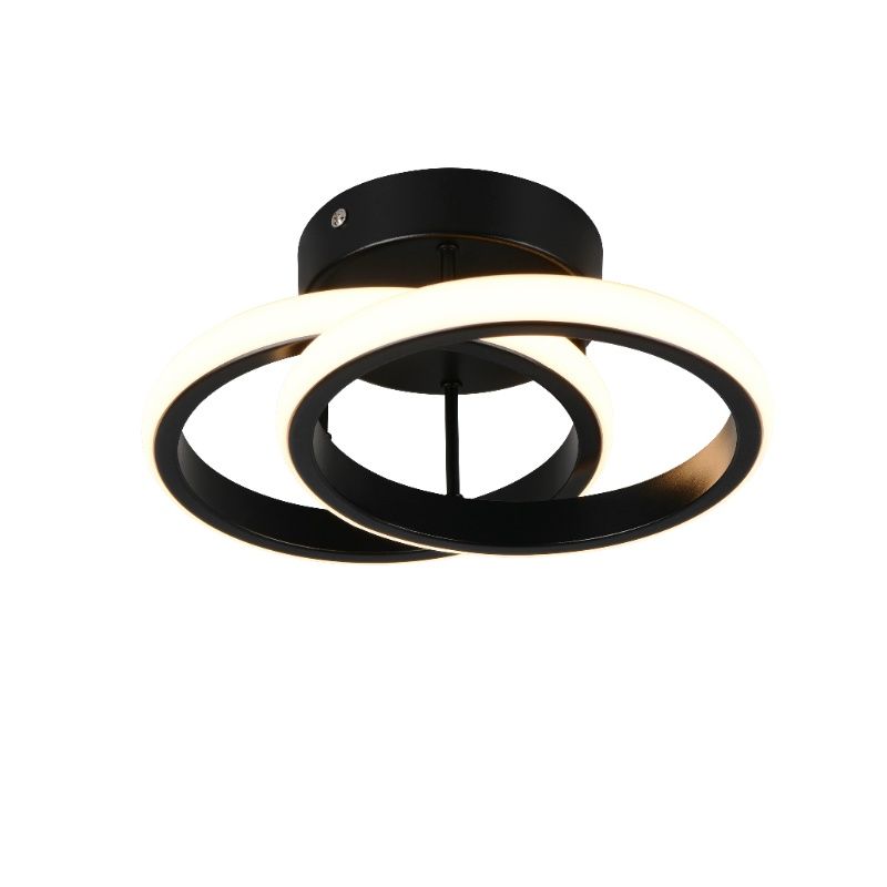 Lámpara de techo diseño negra, Yasser, 7W, 3000K LED