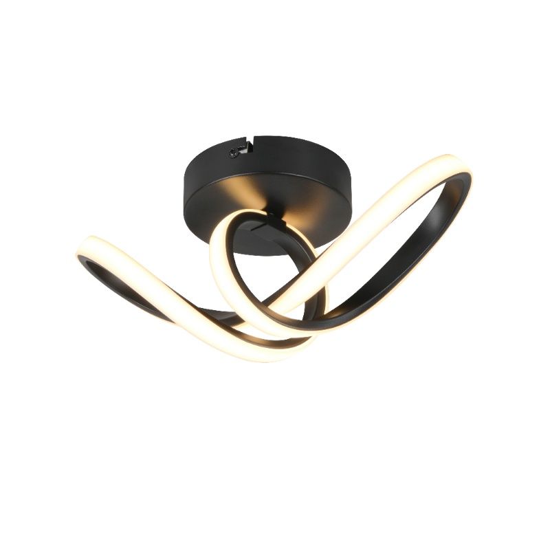 Lámpara de techo diseño negra, Wiard, 7W, 3000K LED Lámpara de techo diseño negra, Wiard, 7W, 3000K LED