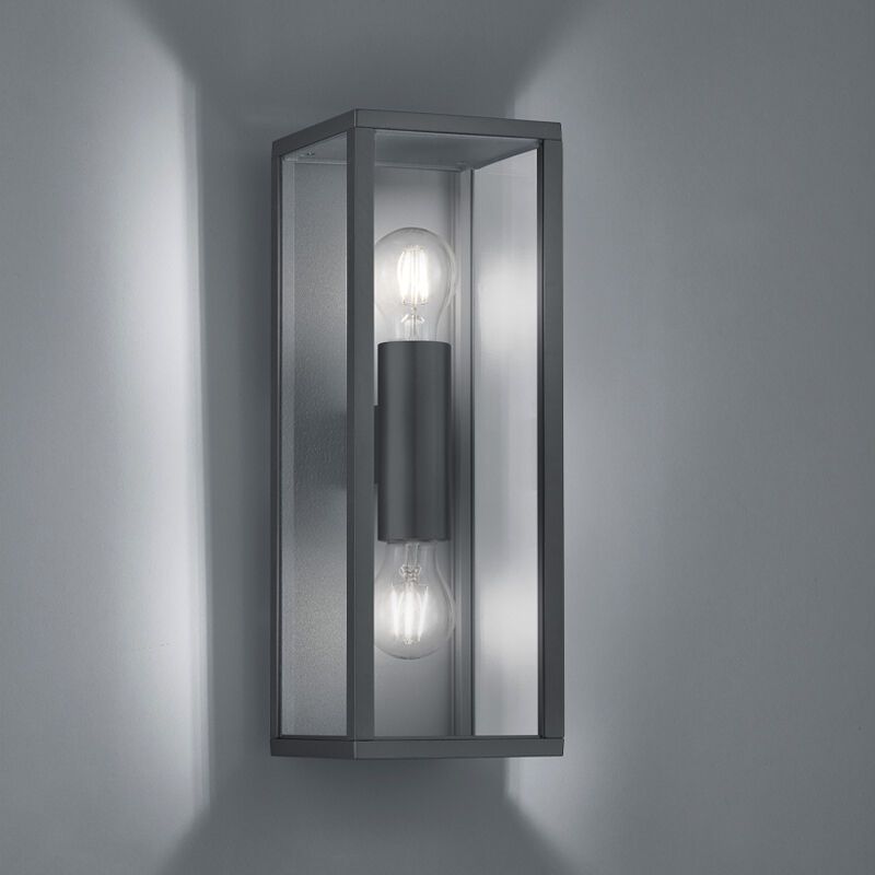 Lámpara exterior industrial antracita, Sanna, IP44 Lámpara exterior industrial antracita, Sanna, IP44