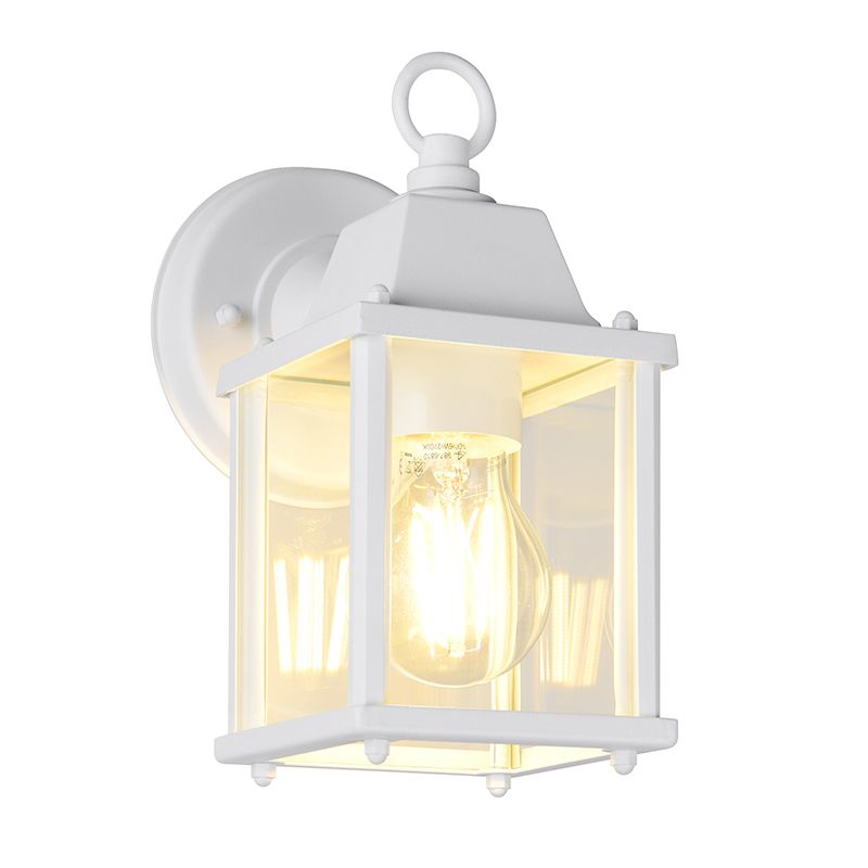 Lámpara exterior antigua blanca, Metje