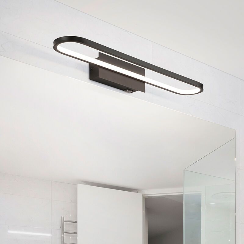 Aplique baño moderno negro, Martin, 22W, 3000K LED, IP44