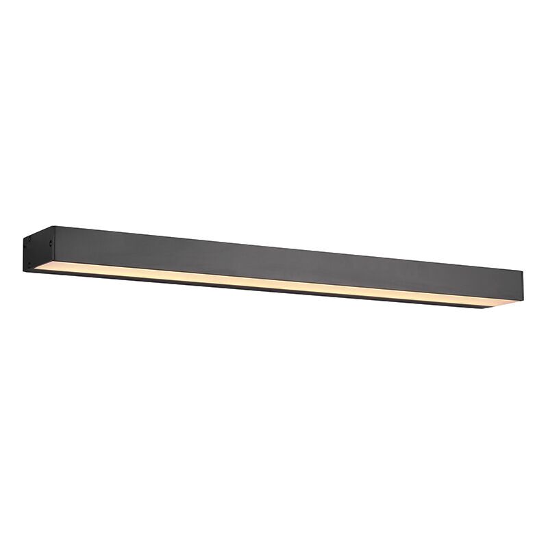 Aplique baño moderno negro, Basma, 8W, 3000K LED, IP44
