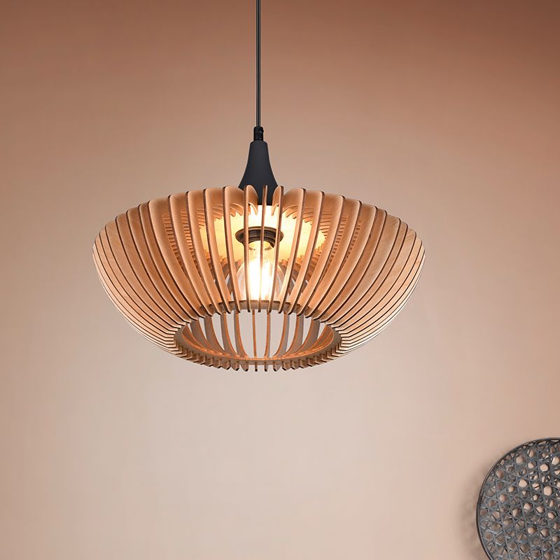 Lámpara colgante de madera marrón, Mirjan