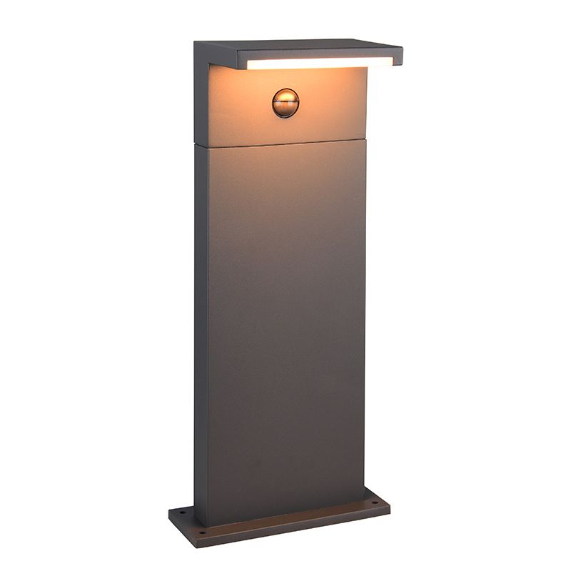 Lámpara de pie exterior con sensor de movimiento moderna antracita, Patrique, IP54 Lámpara de pie exterior con sensor de movimiento moderna antracita, Patrique, IP54