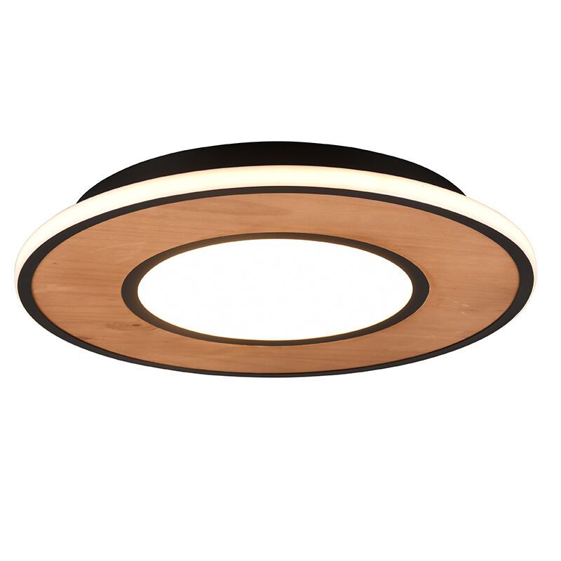 Plafón de techo madera moderno, Cengiz, 37W, 3000K LED