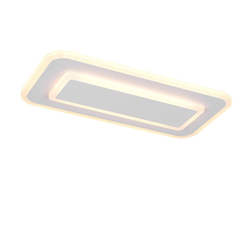 Plafón de techo moderno blanco, Ulrike, regulable en 3 pasos