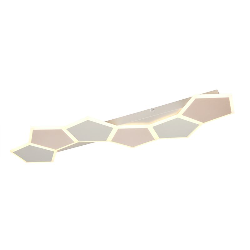 Plafón de techo moderno blanco, Vishaal, regulable en 3 pasos Plafón de techo moderno blanco, Vishaal, regulable en 3 pasos