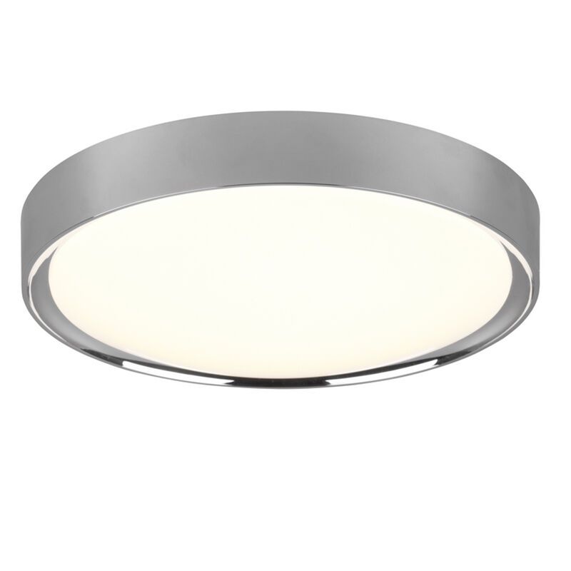 Lámpara de techo baño de plástico cromada, Evelina, 18W, 3000K LED, IP44 Lámpara de techo baño de plástico cromada, Evelina, 18W, 3000K LED, IP44