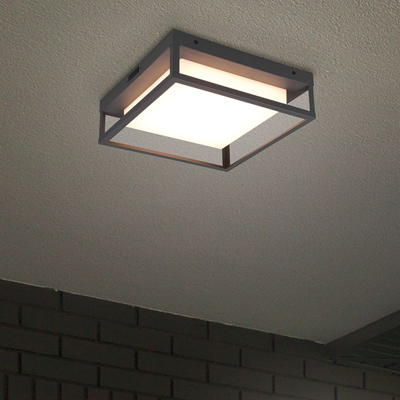 Lámpara exterior de metal antracita, Rolina, 14W, ajustable entre luz blanco cálido y frío LED, IP54, regulable en 3 pasos Lámpara exterior de metal antracita, Rolina, 14W, ajustable entre luz blanco cálido y frío LED, IP54, regulable en 3 pasos
