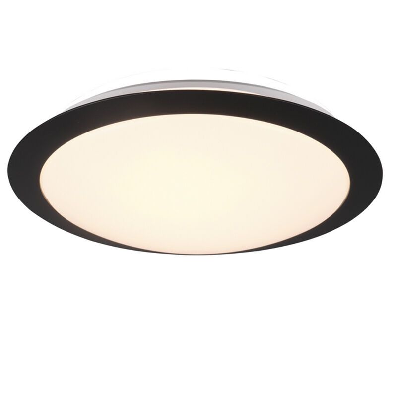 Lámpara de techo baño de plástico blanca, Ronan, 12W, 3000K LED, IP44