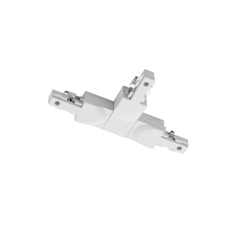 Pieza en T con guía, plástico, blanco