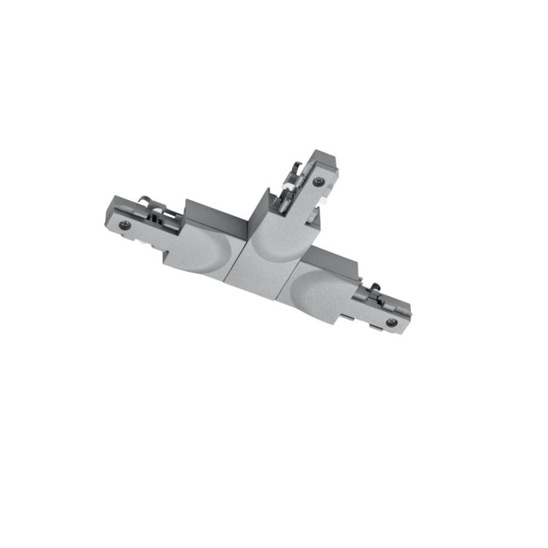 Pieza en T con guía, plástico, gris Pieza en T con guía, plástico, gris