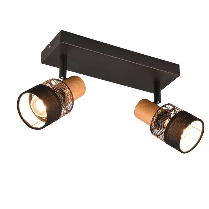 Foco de techo retro negro, Solmaz