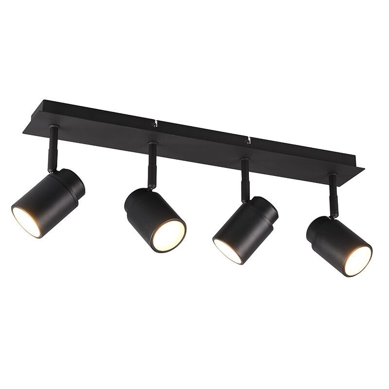 Foco techo baño moderno negro, Nelis, IP44 Foco techo baño moderno negro, Nelis, IP44