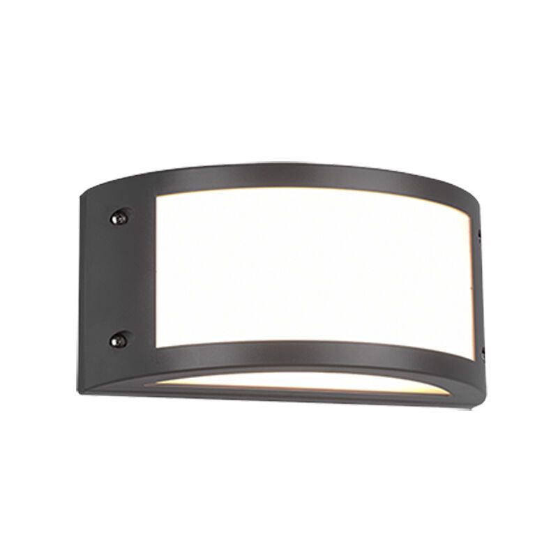 Lámpara exterior moderno antracita, Ivo, 12W, 3000K LED, IP54