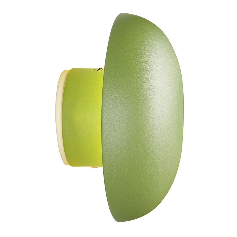 Aplique de pared recargable de metal verde, Khaoula, 1,5W, 3000K LED, regulable en 3 pasos