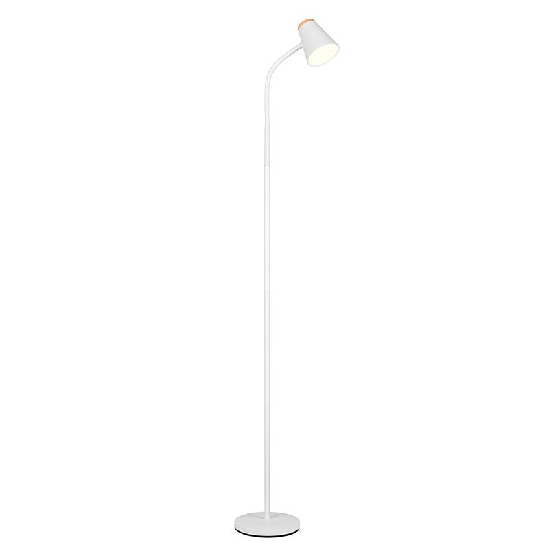 Lámpara de pie moderna blanca, Rahul, 4,5W, 3000K LED, con interruptor Lámpara de pie moderna blanca, Rahul, 4,5W, 3000K LED, con interruptor