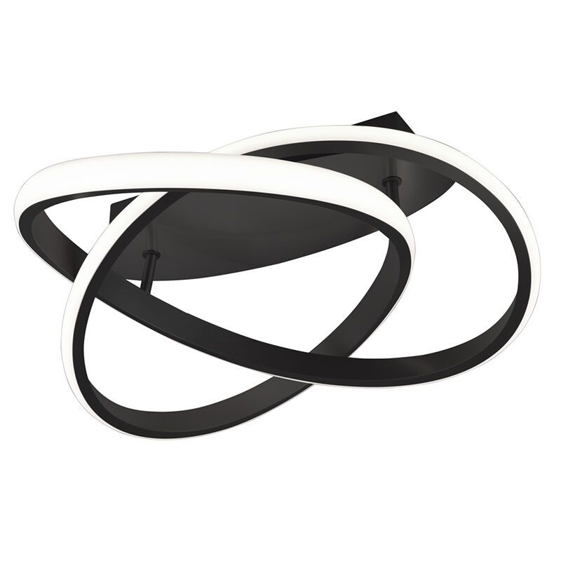 Plafón de techo moderno negro, Sanura, 18W, 3000K LED Plafón de techo moderno negro, Sanura, 18W, 3000K LED