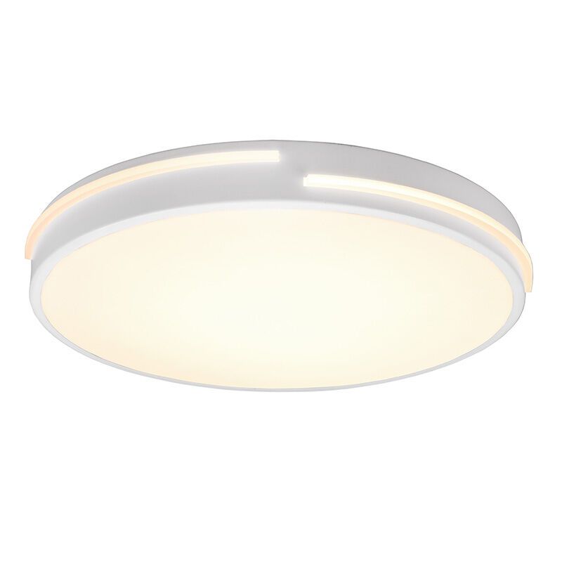 Plafón de techo moderno blanco, Fadi, 24W, ajustable entre luz blanco cálido y frío LED, con mando a distancia Plafón de techo moderno blanco, Fadi, 24W, ajustable entre luz blanco cálido y frío LED, con mando a distancia