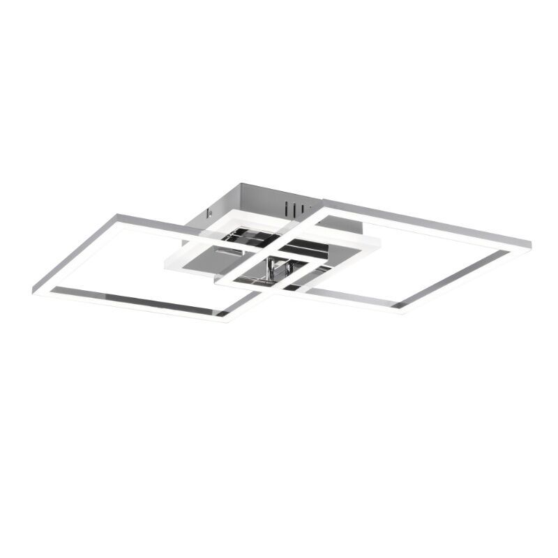 Plafón de techo moderno cromado, Semira, 25W, 4000K LED, regulable en 3 pasos Plafón de techo moderno cromado, Semira, 25W, 4000K LED, regulable en 3 pasos