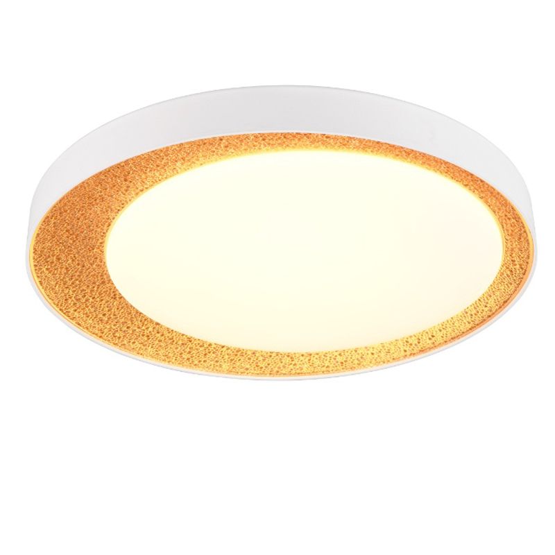Plafón de techo moderno dorado, Nurettin, 24W, ajustable entre luz blanco cálido y frío LED, regulable en 3 pasos