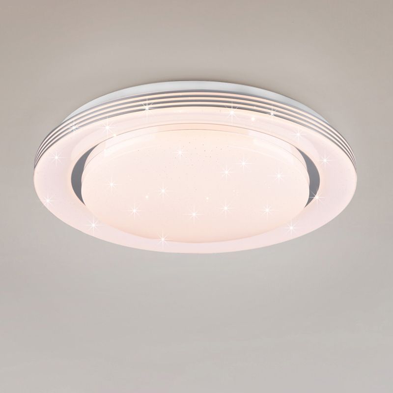 Plafón de techo moderno blanco, Alpha, 18W, ajustable entre luz blanco cálido y frío LED, con mando a distancia Plafón de techo moderno blanco, Alpha, 18W, ajustable entre luz blanco cálido y frío LED, con mando a distancia