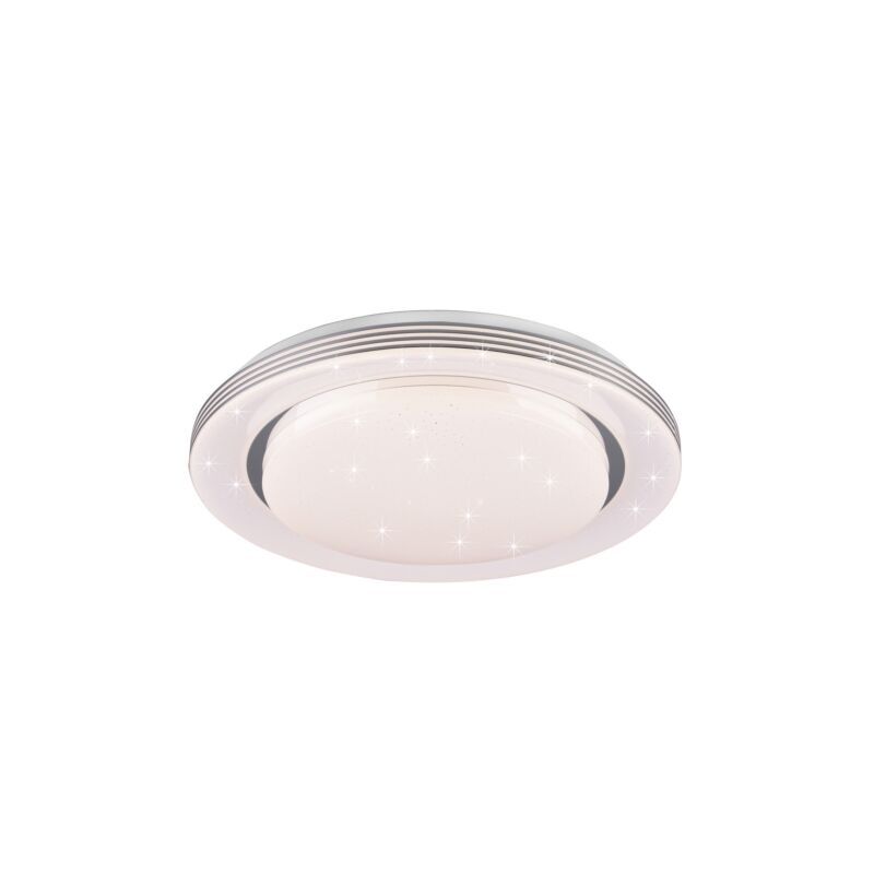 Plafón de techo moderno blanco, Alpha, 22W, ajustable entre luz blanco cálido y frío LED, con mando a distancia