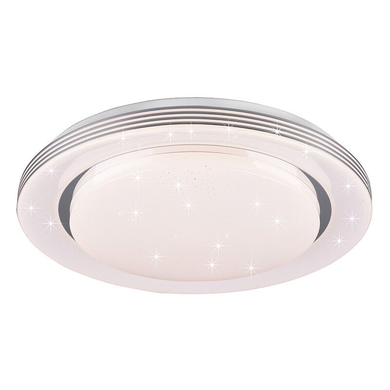 Plafón de techo moderno blanco, Alpha, 22,5W, ajustable entre luz blanco cálido y frío LED, con mando a distancia Plafón de techo moderno blanco, Alpha, 22,5W, ajustable entre luz blanco cálido y frío LED, con mando a distancia
