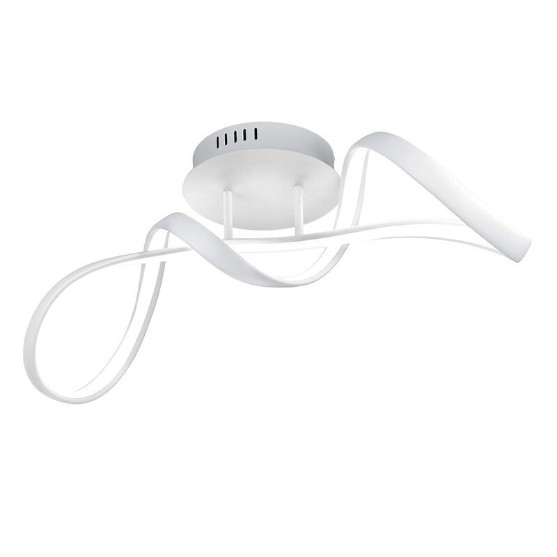 Lámpara de techo diseño blanca, Renso, 28W, 4000K LED, regulable en 3 pasos Lámpara de techo diseño blanca, Renso, 28W, 4000K LED, regulable en 3 pasos