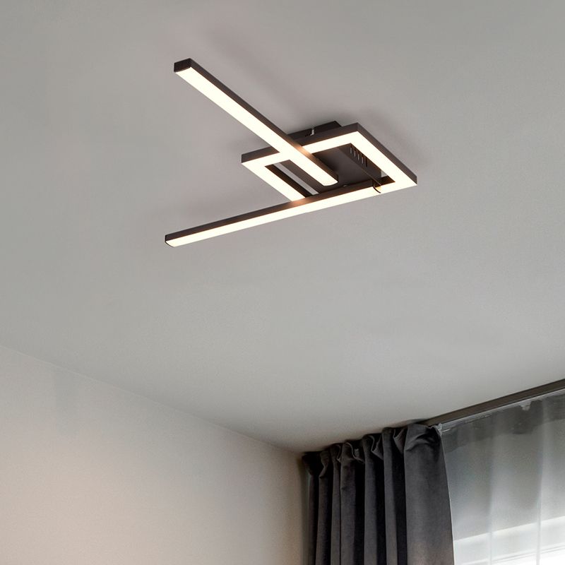 Lámpara de techo diseño negra, Mahad, 17W, 3000K LED