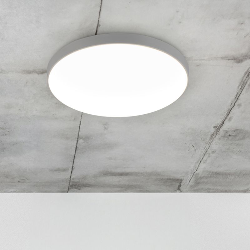 Plafón de techo de plástico gris, Sharde, 18W, 4000K LED, IP44 Plafón de techo de plástico gris, Sharde, 18W, 4000K LED, IP44