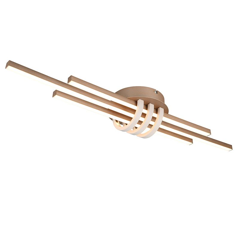 Plafón de techo moderno marrón, Saloua, 20W, 3000K LED, regulable en 3 pasos Plafón de techo moderno marrón, Saloua, 20W, 3000K LED, regulable en 3 pasos