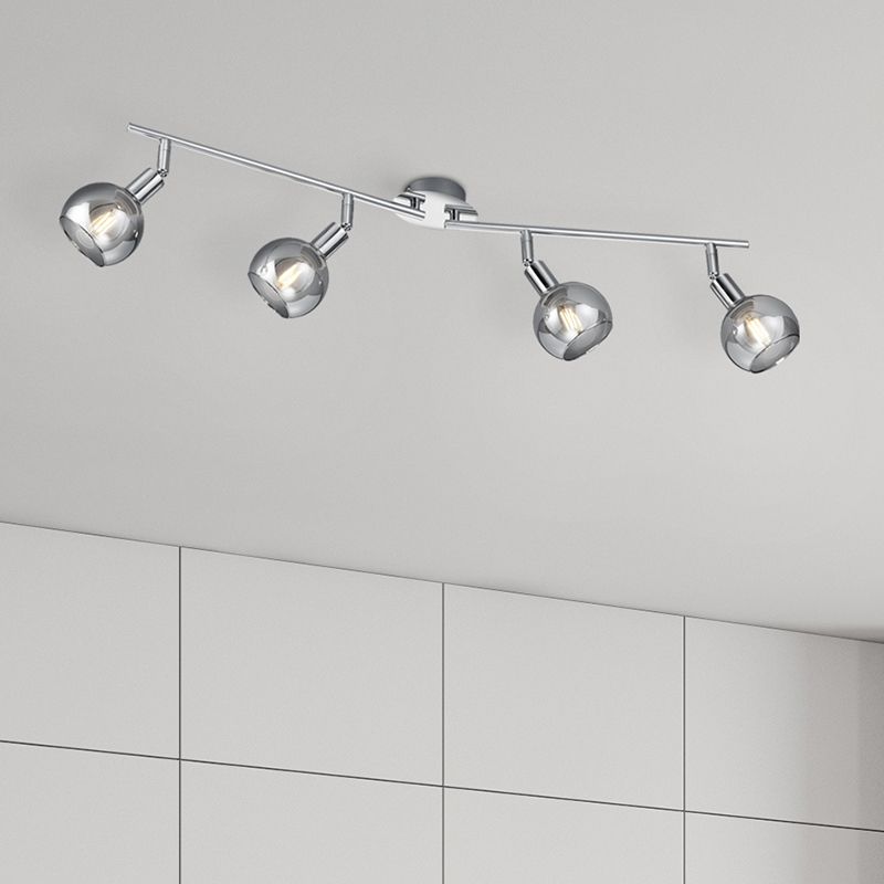 Foco de techo moderno cromado, Omari