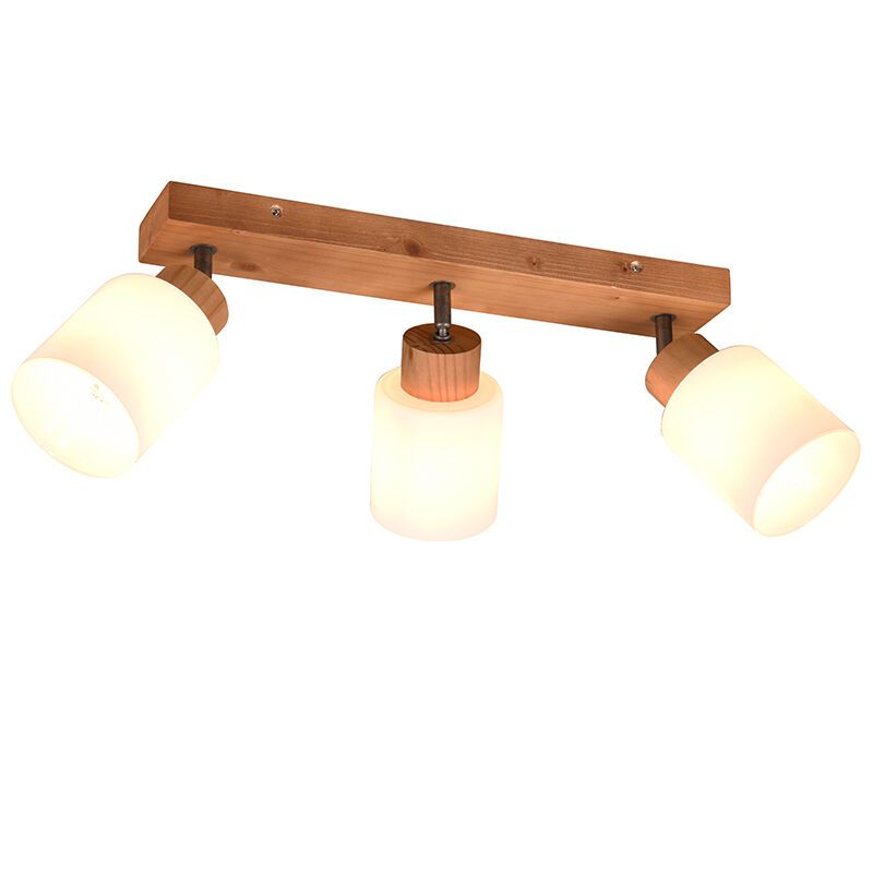 Foco de techo de madera marrón, Myron Foco de techo de madera marrón, Myron