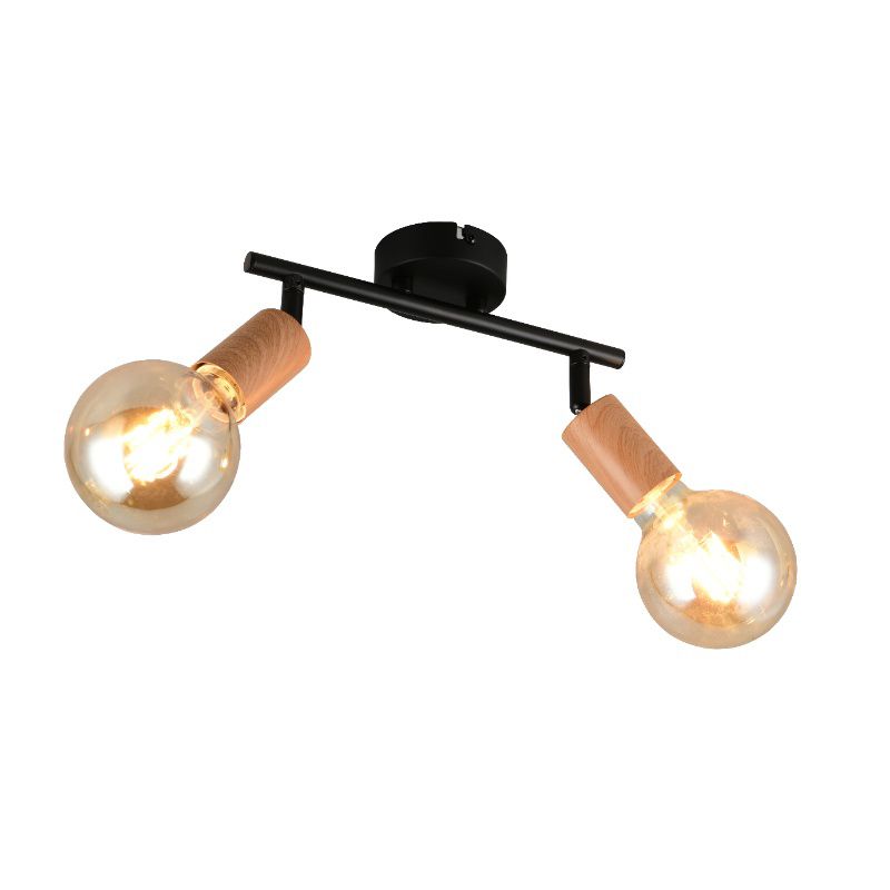 Foco de techo vintage marrón, Rihab Foco de techo vintage marrón, Rihab