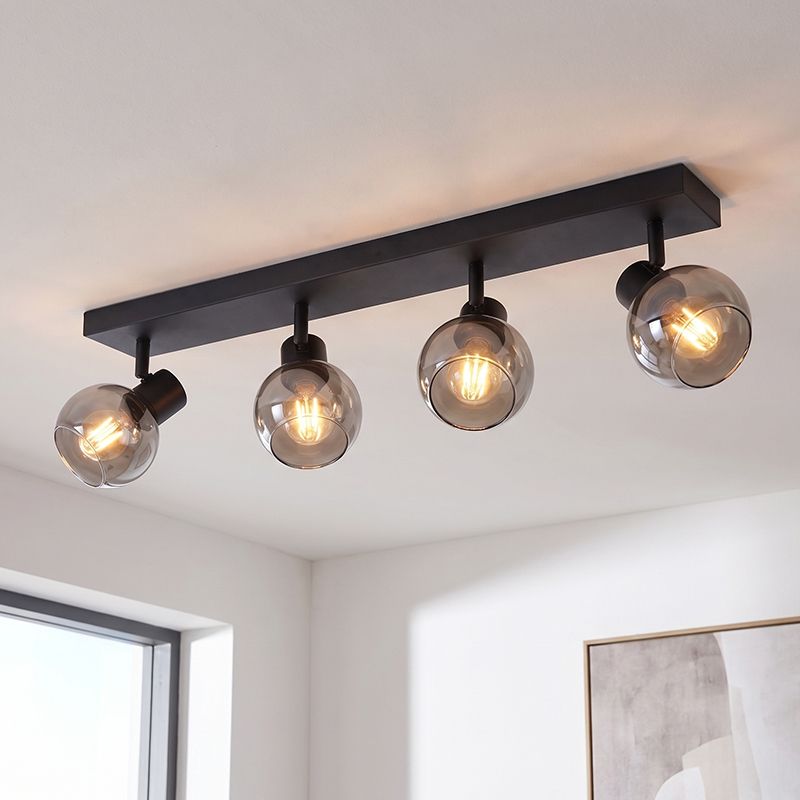 Foco de techo gris moderno, Avery Foco de techo gris moderno, Avery