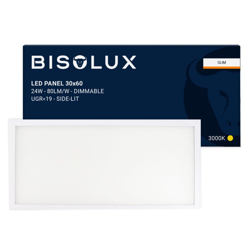 Panel LED 60x30 cm - Bisolux Master - 24W - 3000K Panel LED 60x30 cm - Bisolux Master - 24W - 3000K