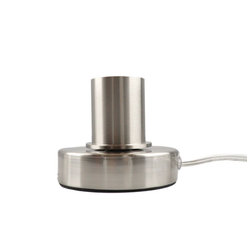 Lámpara de mesa sin pantalla cromada moderna, Rika, con interruptor Lámpara de mesa sin pantalla cromada moderna, Rika, con interruptor