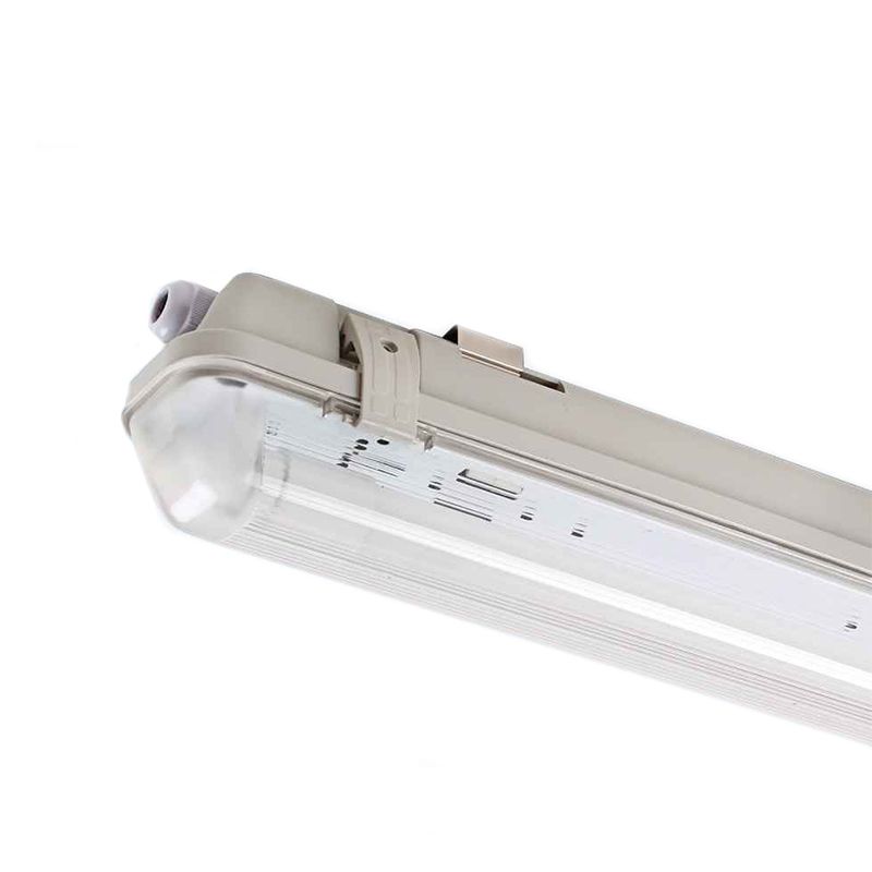 Luminaria tubo LED 120 cm impermeable - Dura - para 1 tubo LED ...