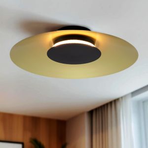 Plafón de techo dorado moderno, Denyse, 15W, 3000K LED