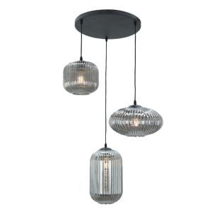 Lámpara colgante gris retro, Charlois