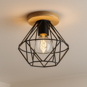 Plafón de techo de madera marrón, Jochem