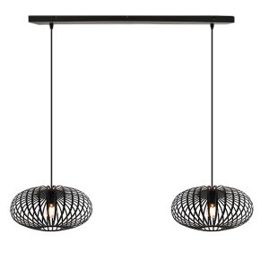 Lámpara colgante negra industrial, Lieve