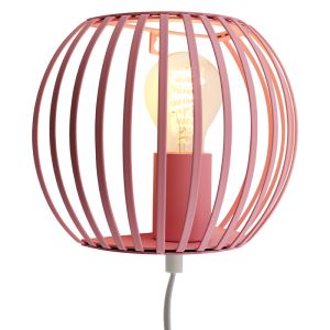 Aplique rosa industrial, Lieve, con interruptor