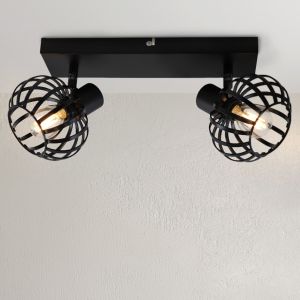 Foco de techo negro industrial, Lieve
