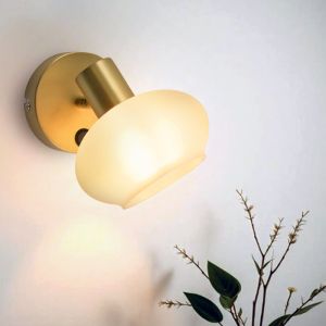 Foco de pared blanco diseño, Skip, con interruptor